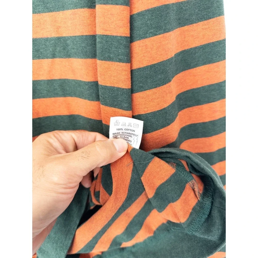 Kent & Curwen Rugby Polo Shirt Mens XL Striped Casual Cotton Long Sleeve - Picture 4 of 8